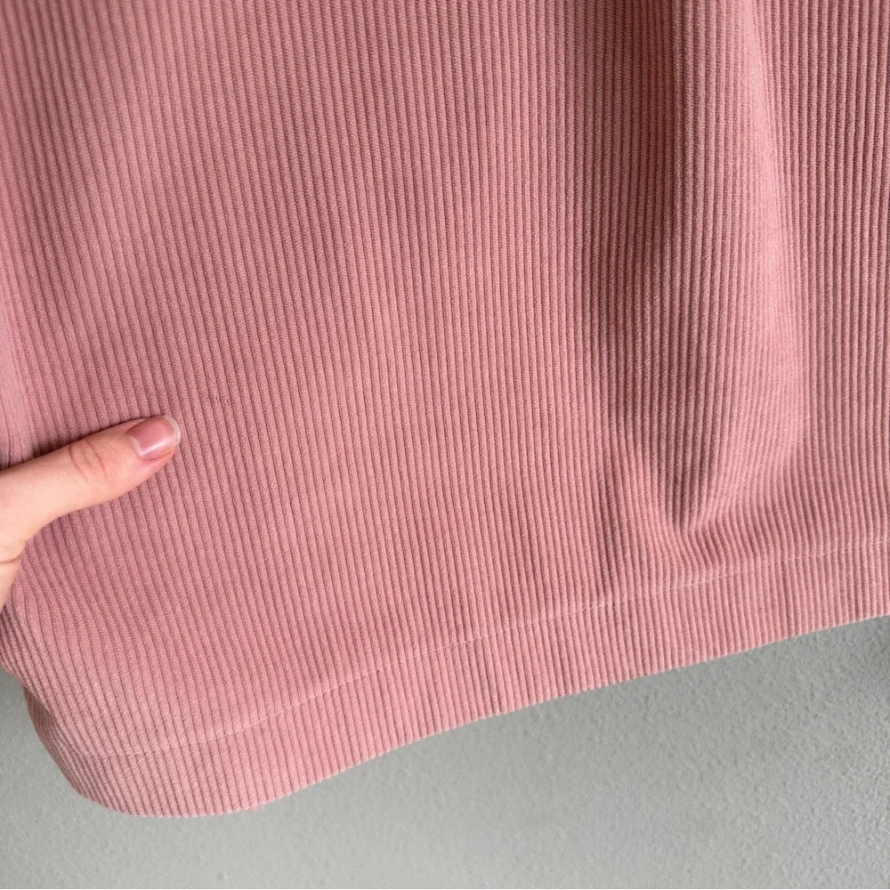 Avec Les Filles Dusty Pink Corduroy Crop Jacket Medium